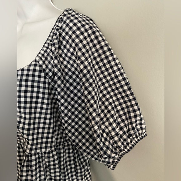 Terra & Sky navy and white babydoll top. Size 0X/14W - Picture 3 of 6